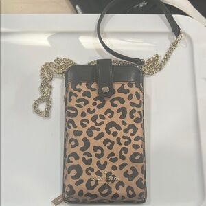 Kate Spade Leopard Print Crossbody Phone Case